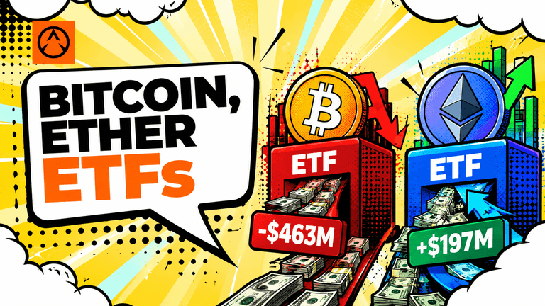 Bitcoin and Ether ETF flows diverge as Bitcoin funds see weekly outflows