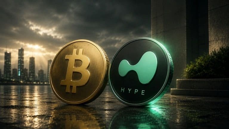 Bitcoin falls while HYPE rises in August 13 crypto market update