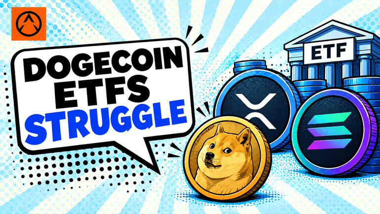 Dogecoin ETF struggles as XRP and Solana funds attract billions in inflows
