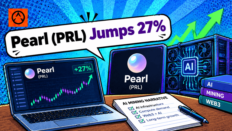Pearl PRL price jumps as AI mining and Proof-of-Useful-Work gain attention