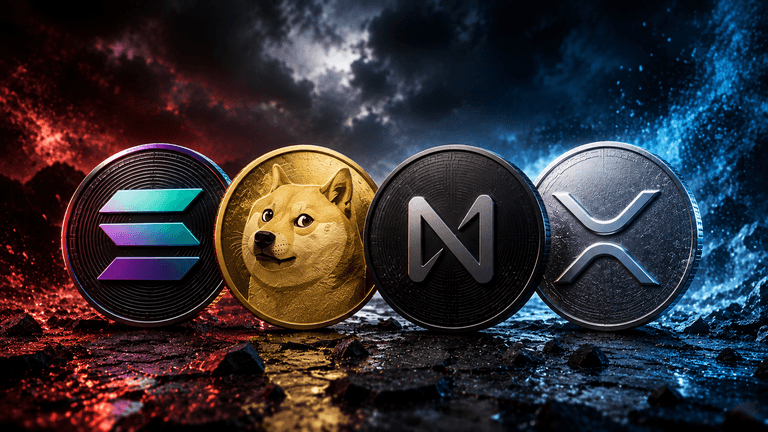 SOL, DOGE, NEAR and XRP price analysis August 26