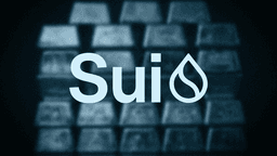 Gold bars representing the XAUa token on the Sui network
