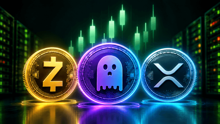 Top Altcoins Zcash, Aave and XRP