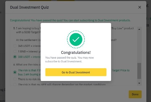 What is Binance Dual Investment? With Answers to the Quiz