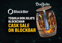 Tequila Don Julio's Blockchain Cask Sale on BlockBar