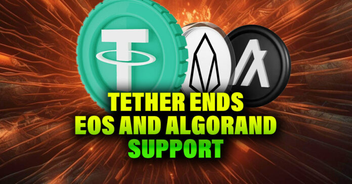 Tether Ends EOS and Algorand Support